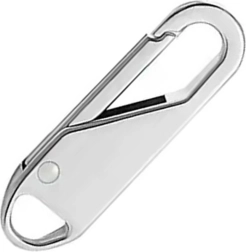 Support métallique argenté pour curseur de fermeture éclair