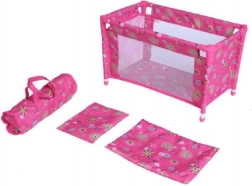 Lit de voyage pour poupées avec sac