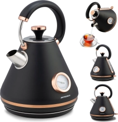 Bouilloire électrique avec thermomètre 1,7 l Berdsen, noire