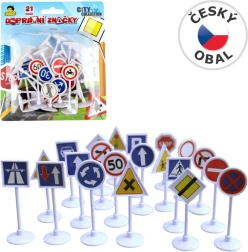 Panneaux de signalisation sur carte 21 pcs