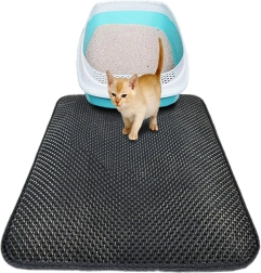 tapis d’hygiène noir pour chats 30x45