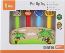 Jeu en bois à ressorts avec petits animaux