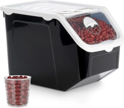 Réservoir noir pour fruits et légumes avec couvercle 12 l