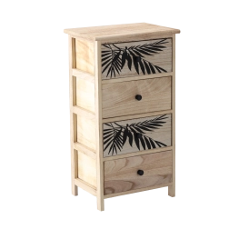 Commode ZOFIA avec 4 tiroirs, 40 × 29 × 73 cm