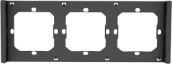 Cadre pour interrupteur SONOFF M5 80 triple gris-noir