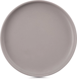Assiette plate en céramique Skandi 26,5 cm, grise