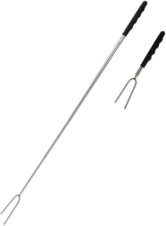 Fourchette télescopique en acier inoxydable pour grillades 24–72 cm BBQ