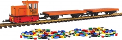 Coffret de départ train de construction avec locomotive diesel