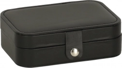 boîte à bijoux de voyage avec organiseur – noir