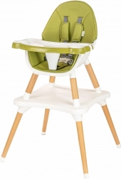 Chaise haute 3-en-1 NEW BABY Grace verte