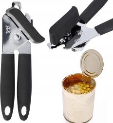 Ouvre-boîtes manuel en acier inoxydable avec poignées ergonomiques