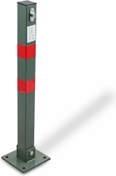 Borne de stationnement rabattable avec serrure 65 cm