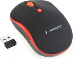 Souris optique sans fil noire et rouge