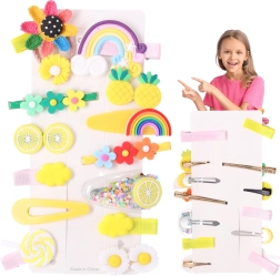 ensemble de pinces à cheveux colorées pour filles, 14 pièces