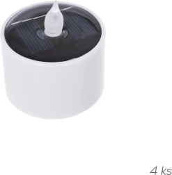 Bougies LED solaires décoratives UH, lot de 4 pcs