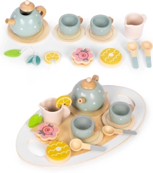 Ensemble de thé en bois 14 pièces ECOTOYS