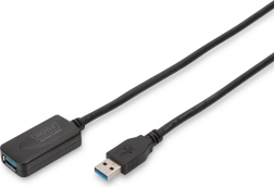 Câble rallonge actif USB 3.0 Type A/A noir 5 m