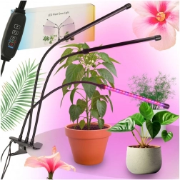 Lampe LED pour la culture des plantes avec panneau triple bras