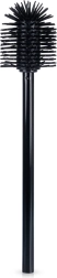 Brosse WC en silicone de rechange, noire, 35 cm