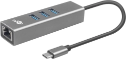 Adaptateur USB-C avec RJ45 + 3 ports USB-A - 1000 Mb/s