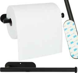 porte-serviette en papier noir