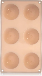 Moule en silicone pour demi-sphères 28 × 16,5 cm, beige