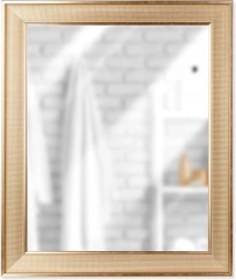 Miroir mural doré, rectangulaire 49,5 × 59,5 cm