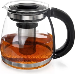 Théière en verre avec filtre en inox 1,73 l