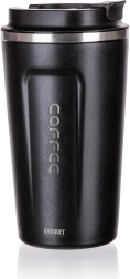 Mug isotherme de voyage 450 ml acier inoxydable noir