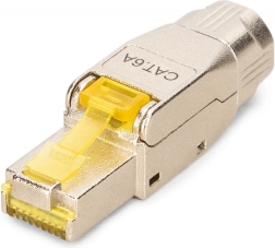 Connecteur RJ45 cat. 6A STP pour 10GbE et PoE++, métallique sans outil, AWG 22–27