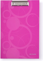 Presse-papiers NEO COLORI rose avec clip métallique