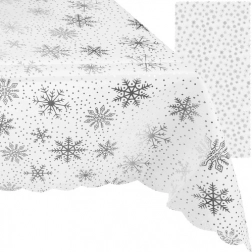 Ruihy Nappe de fête avec flocons de neige 260x140 cm