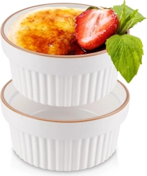 Ramequins en porcelaine 11 cm, 275 ml, lot de 2
