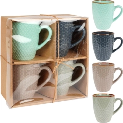 Set de mugs en céramique 270 ml, 4 pcs