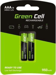 Batteries rechargeables 2x AAA HR03 950mAh
