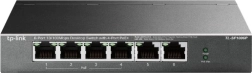 Switch de bureau TP-Link avec 6 ports 10/100 Mb/s et 4× PoE+