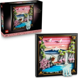 LEGO Art Paysage aux cerisiers en fleurs – décoration japonaise 3D murale