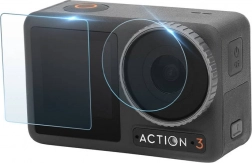 Kit de protection trempé Sunnylife pour DJI Osmo Action 3 – verres pour écran et objectif