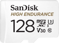 Carte MicroSD SanDisk High Endurance 128 Go pour surveillance et caméras embarquées