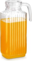 Pichet en verre avec couvercle pour réfrigérateur 1,8 l