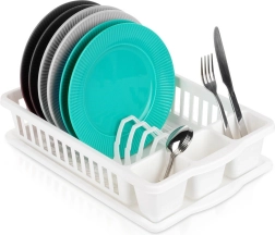 Égouttoir à vaisselle blanc 39,5 × 26 × 8,5 cm