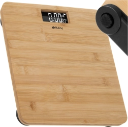Pèse-personne de salle de bain en bambou avec LCD Ruhhy jusqu’à 180 kg