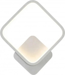 Applique murale LED 12 W, 20 × 23 cm, blanche