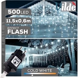 Vilde rideau lumineux extérieur 500 LED, 11,5 m, blanc froid