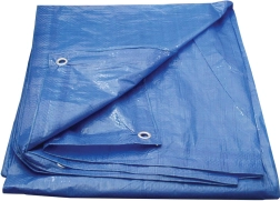 Bâche de protection avec œillets 5 × 8 m, bleu – Economy
