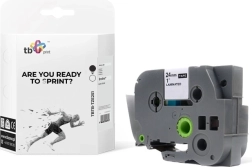 ruban pour étiqueteuses Brother noir sur blanc 24 mm x 8 m