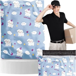 Foliopak courrier LUCKY DOG 310 × 420 mm, lot de 50 pièces