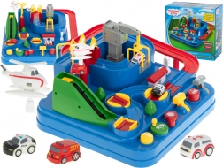 Circuit de course interactif avec obstacles et parking