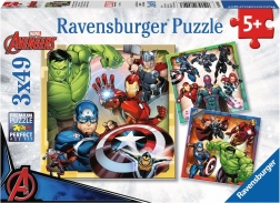 Puzzle Ravensburger Marvel Avengers 3x49 pcs