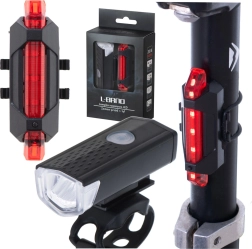 Ensemble de lumières LED pour vélo avant et arrière USB